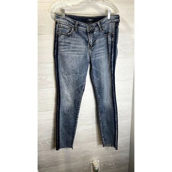 Silver Jeans Co. Women's Stretch‎ Skinny Jeans Denim Silo Mid Rise Ankle - Picture 7 of 12